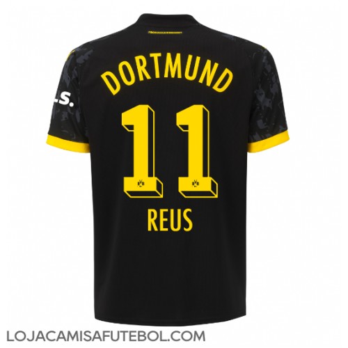 Camisa de Futebol Borussia Dortmund Marco Reus #11 Equipamento Secundário 2023-24 Manga Curta